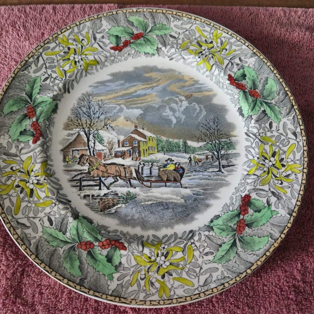 Winter Scene Dish